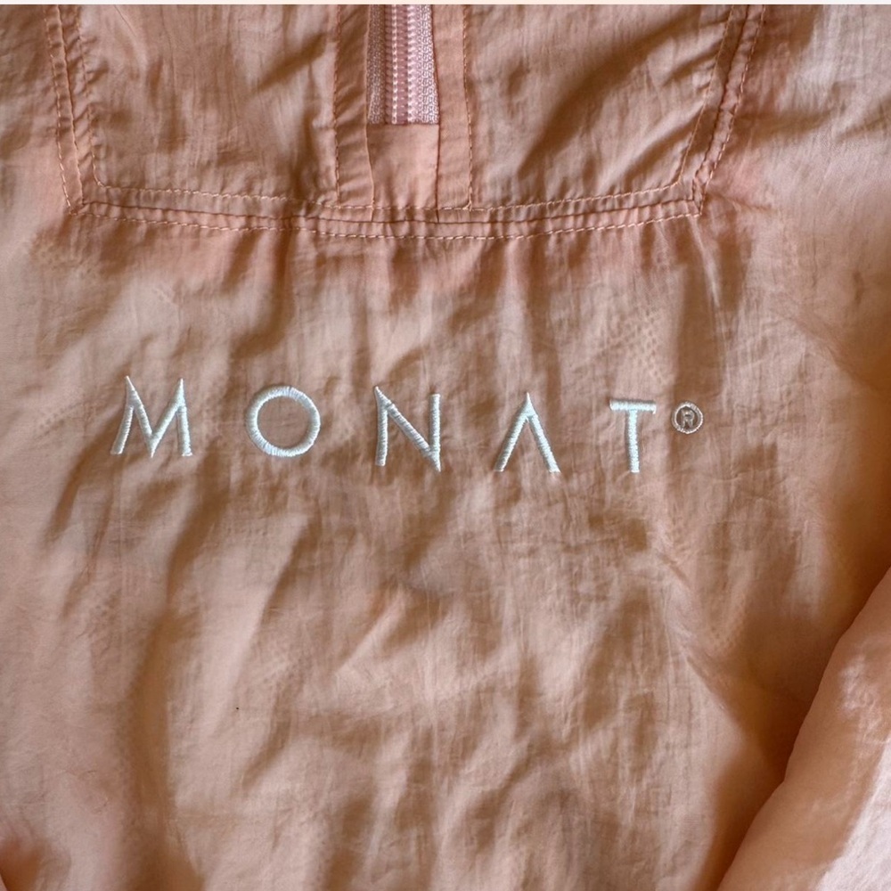 NWT! MONAT Zip Front Pullover Windbreaker, sz L - Picture 6 of 8